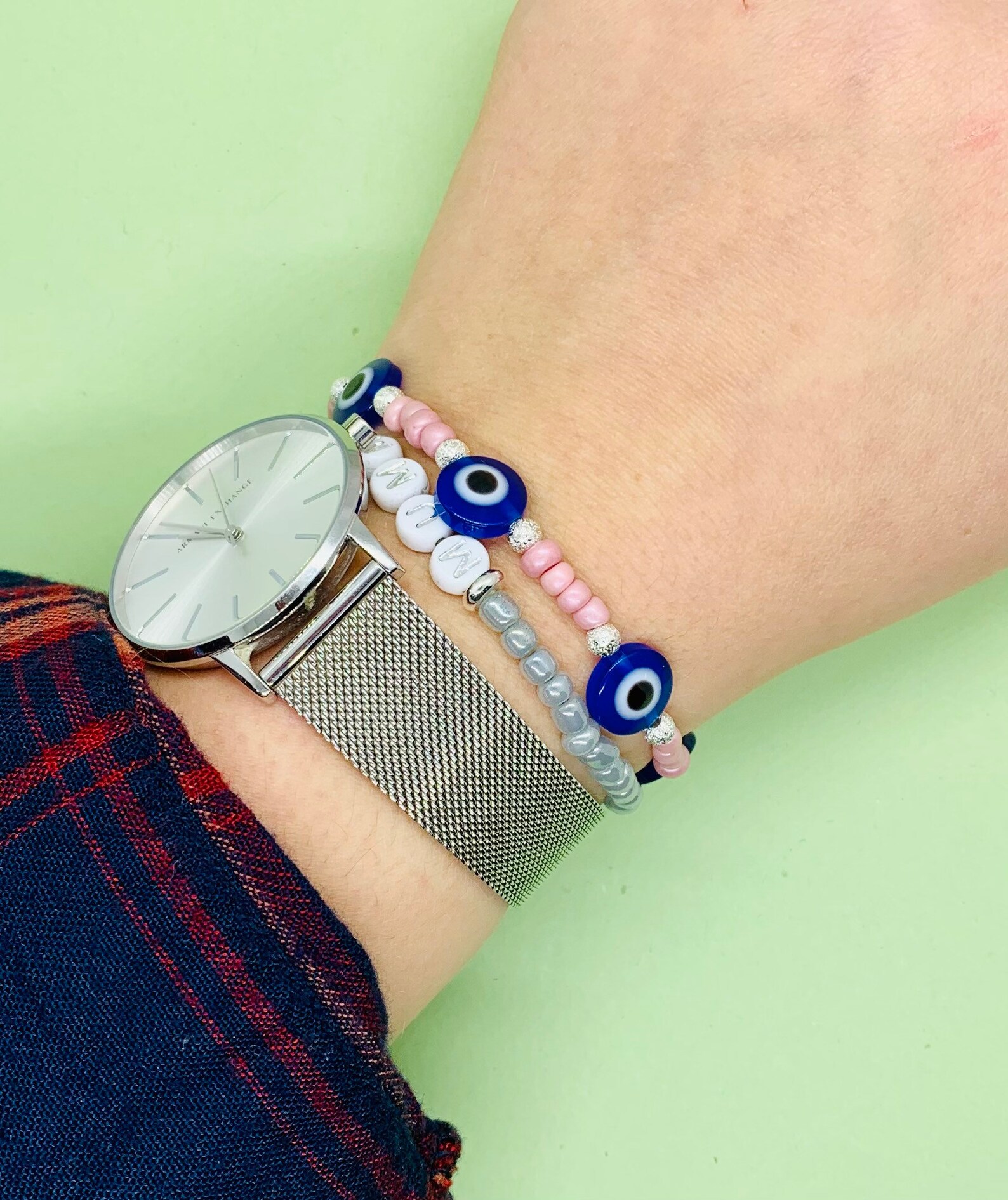 EVIL EYE BRACELET Gift for her Handmade Personalised Etsy