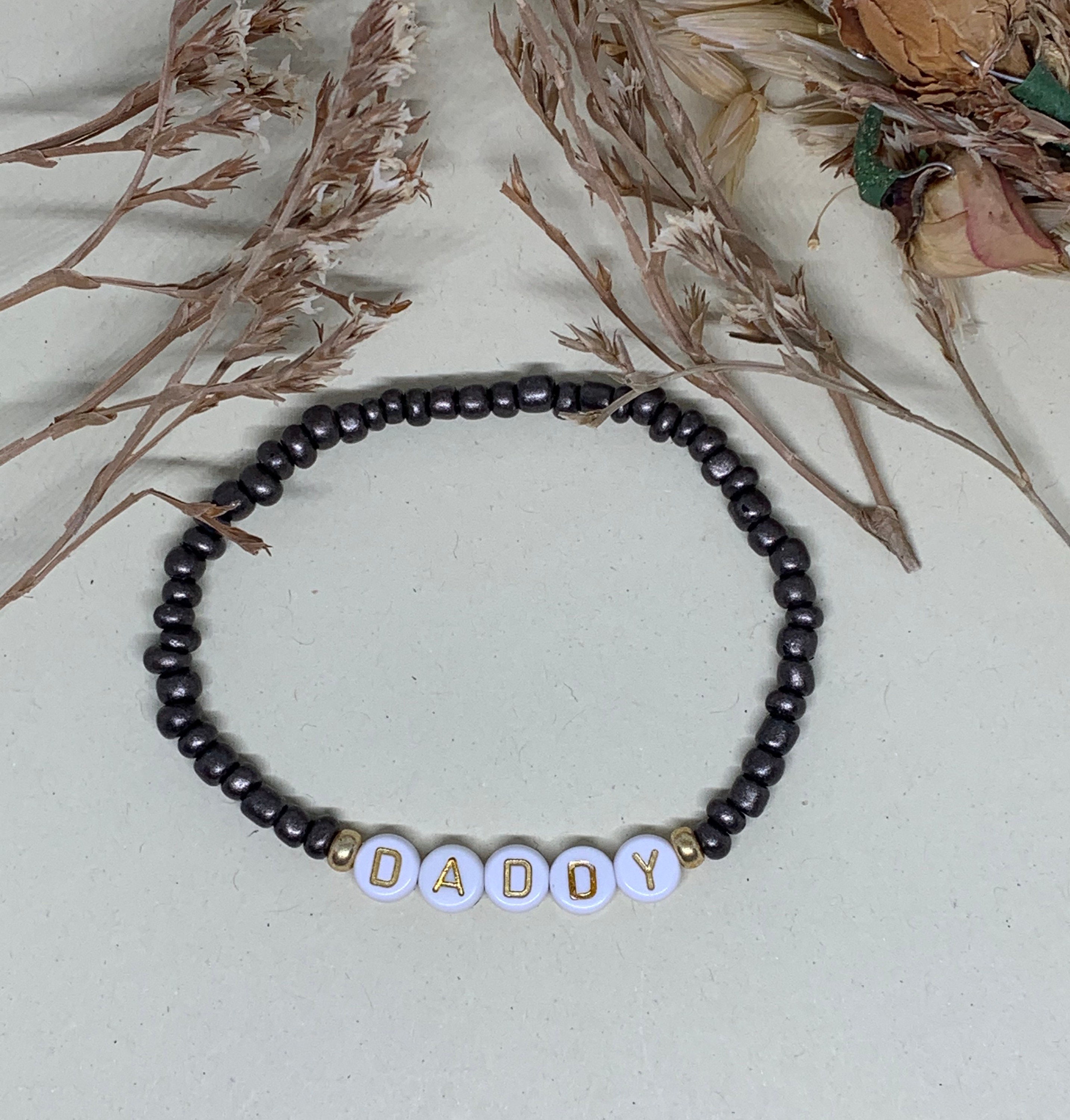 DADDY BRACELET Gift for him Handmade Personalised Etsy