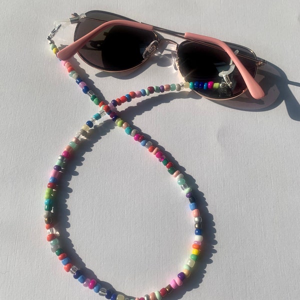 Beaded Glasses Chain Etsy UK