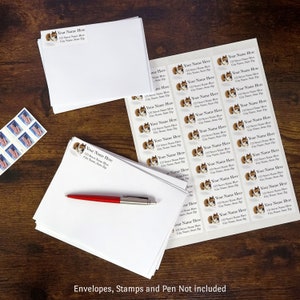 Custom Shetland Sheepdog Return Address Labels, Dog Return address Labels, Personalized Sheltie Address Sticker Labels