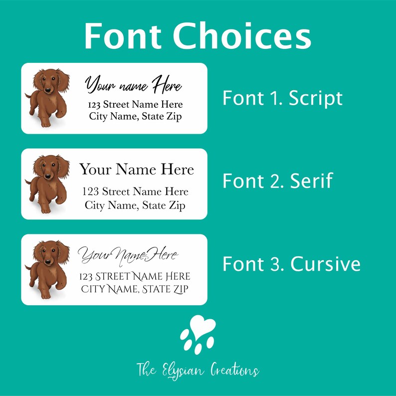 Custom Golden Retriever and Labrador Return Address Labels Etsy