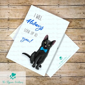 Cat Father&#39;s Day Card,Black Cat Father&#39;s Day Card, Funny Father&#39;s Day Card, Cute Cat Father&#39;s Day Card, White Cat, Tuxedo Cat Card