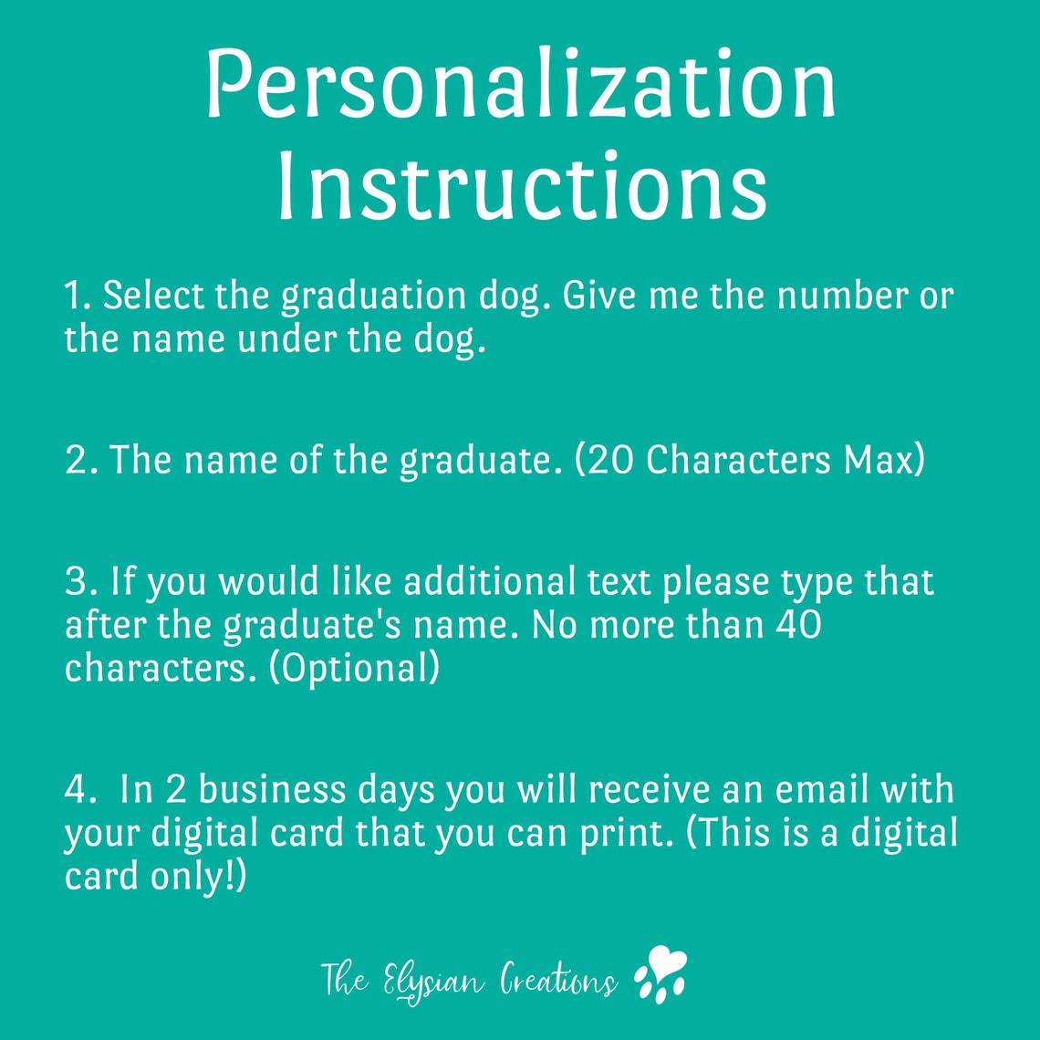 Custom Dog Graduation Card Printable download 5x7 Etsy