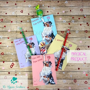 Aussie Kids Valentines, Dog Valentine, Class Room Valentines, Elementary School Valentines, Valentine&#39;s Day gifts