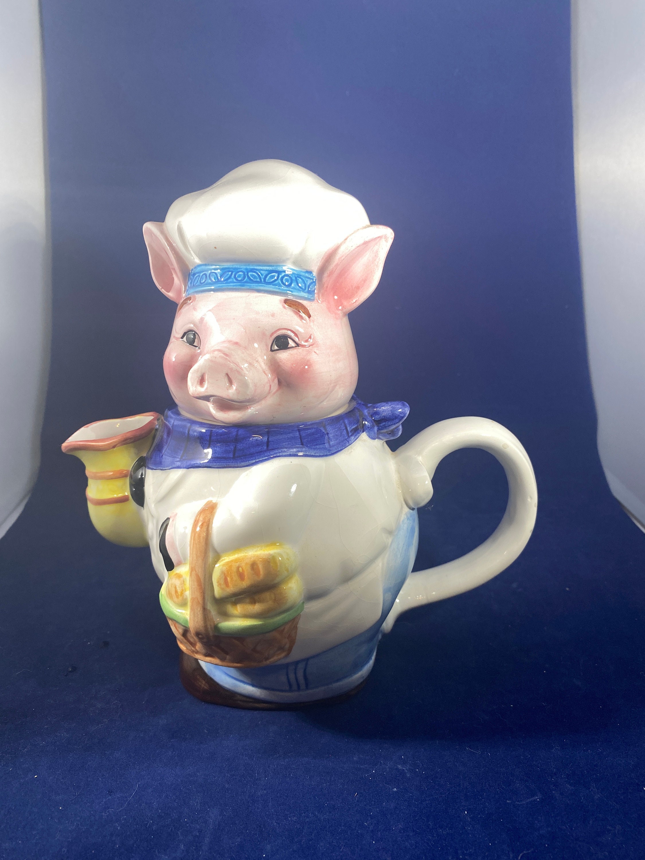 Midwest of Cannon Falls Chef Pig Tea Pot Etsy