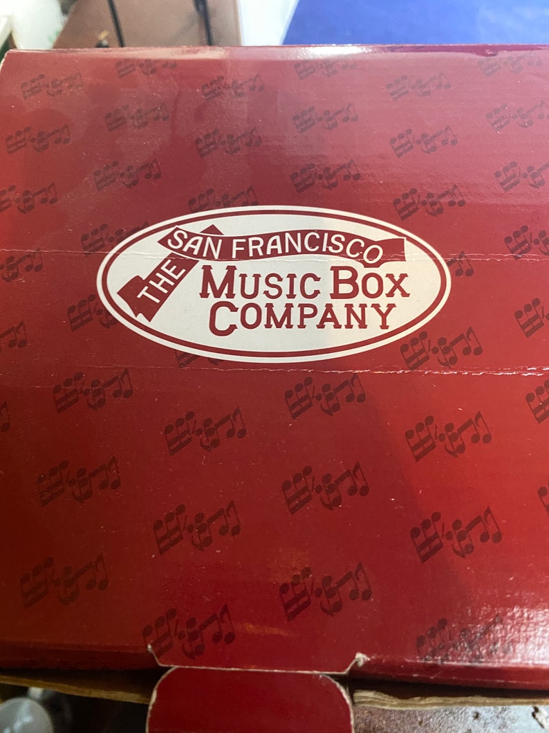 San Francisco Music Box Company Spinning Snowman and Skater Etsy