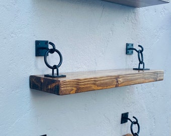 Rustic bespoke Industrial Handmade Floating Shelves