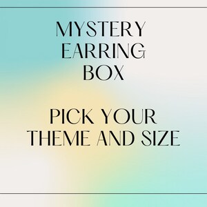 Mystery Box Polymer clay Earrings Surprise box Letterbox gift Birthday Gift for friendSurprise gift for her