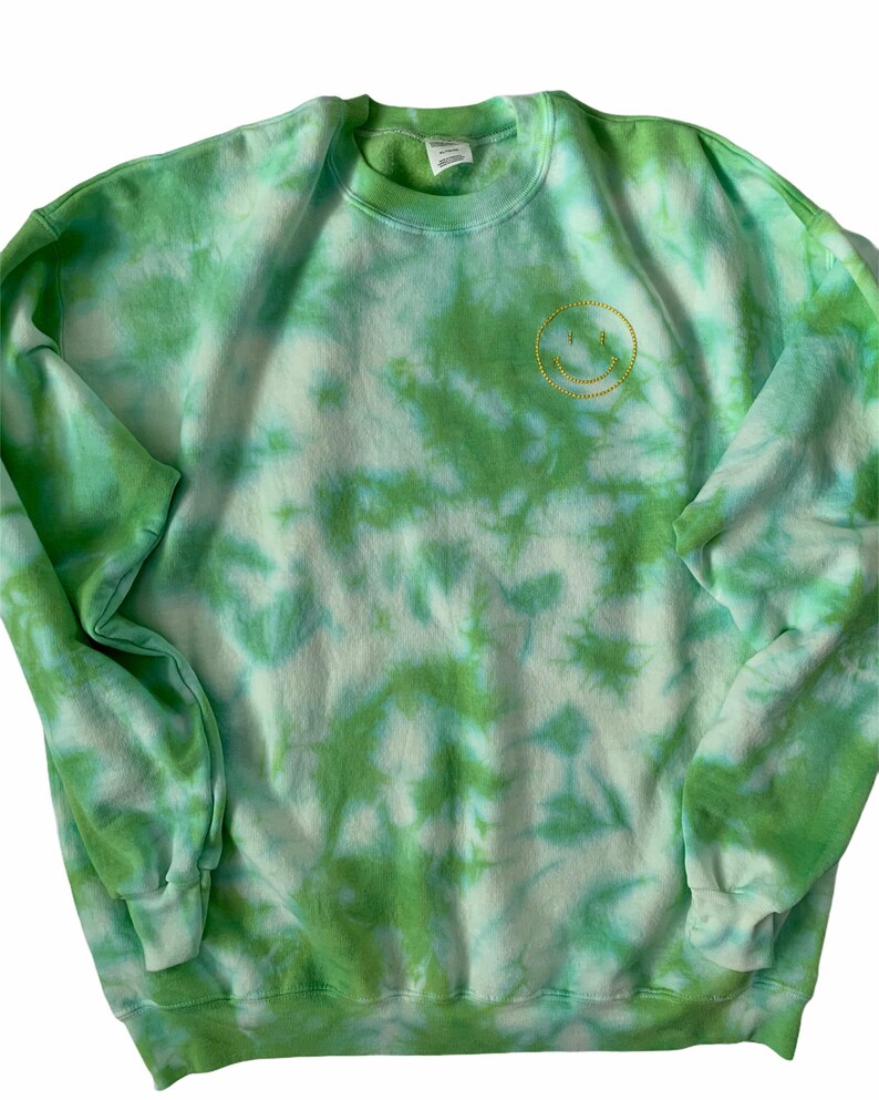 Tie Dye Smiley Face Sweatshirt