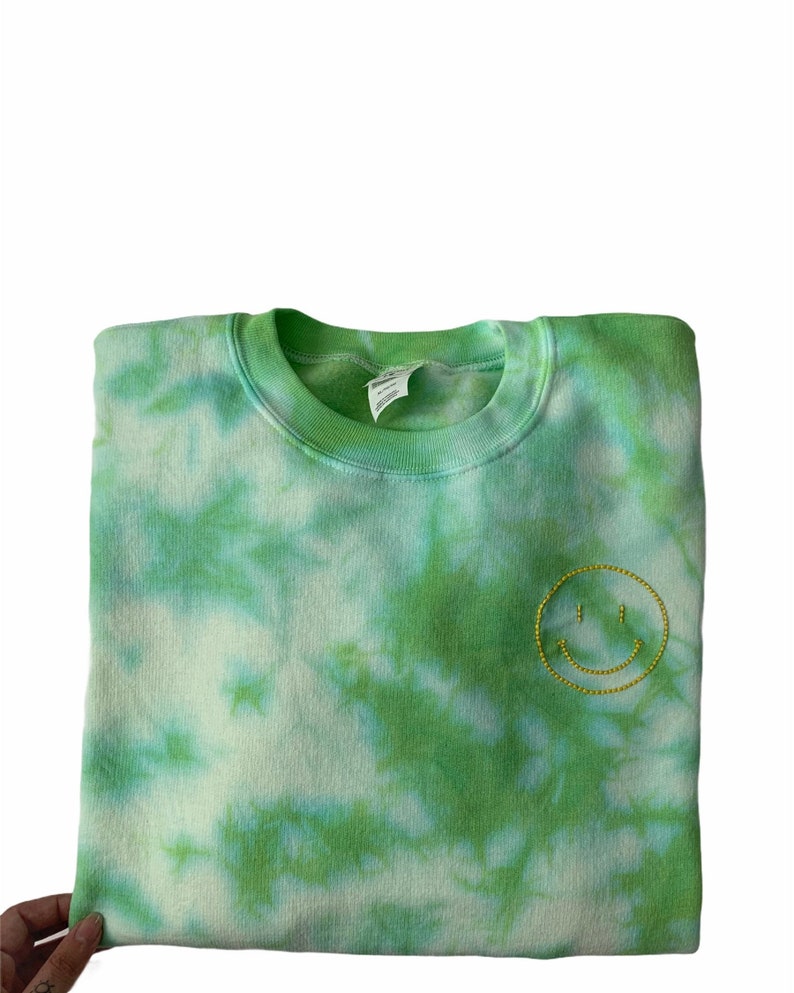 Tie Dye Smiley Face Sweatshirt