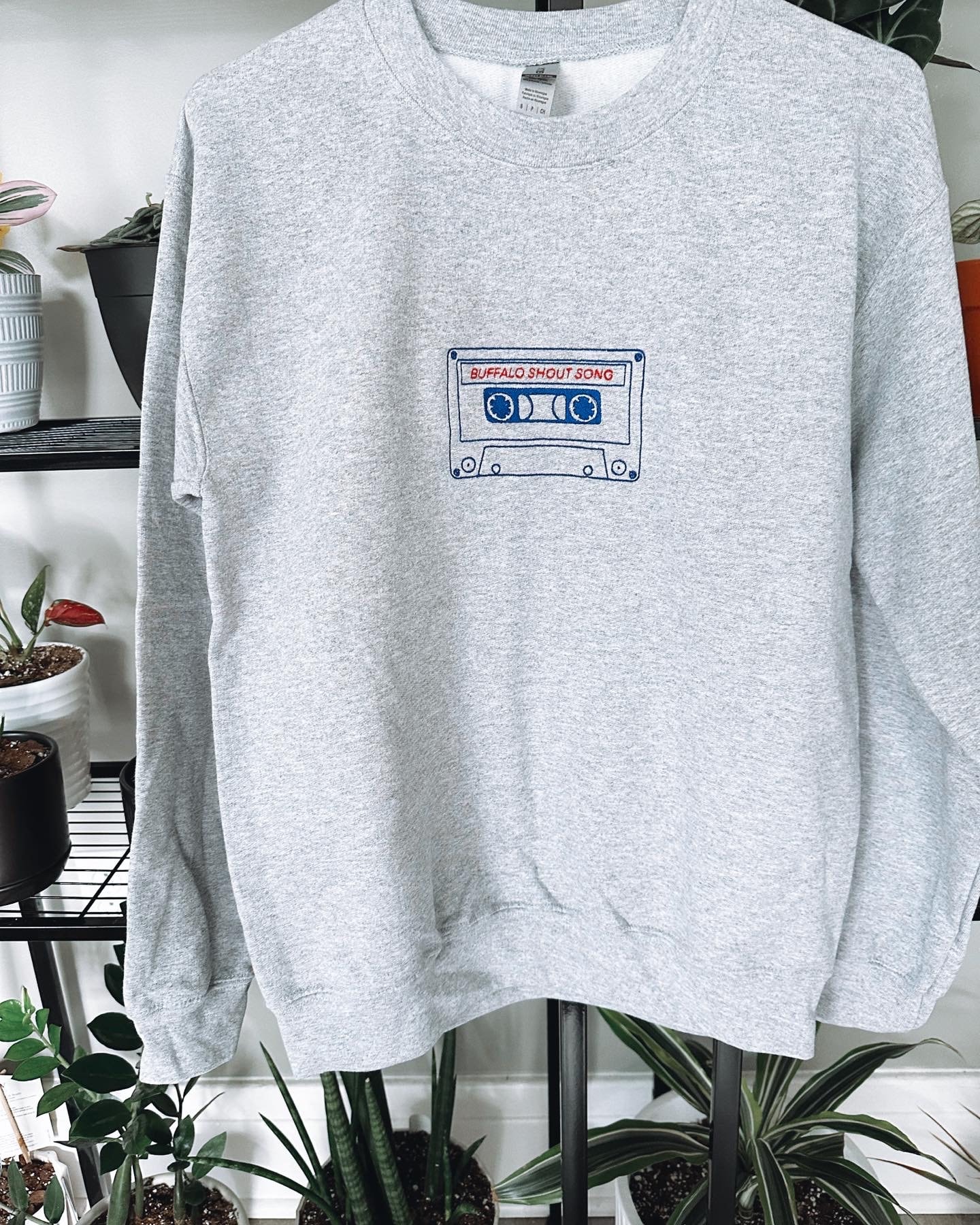 Embroidered Hey Ey Ey Ey - Shout Song Crewneck