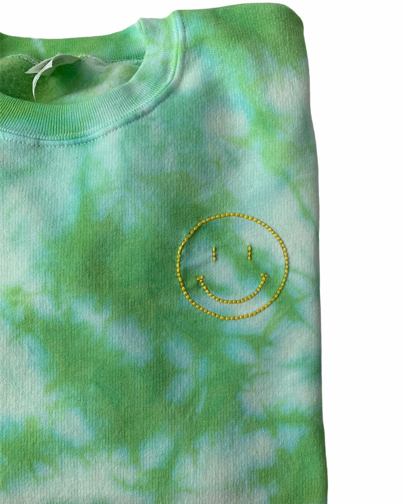 Tie Dye Smiley Face Sweatshirt