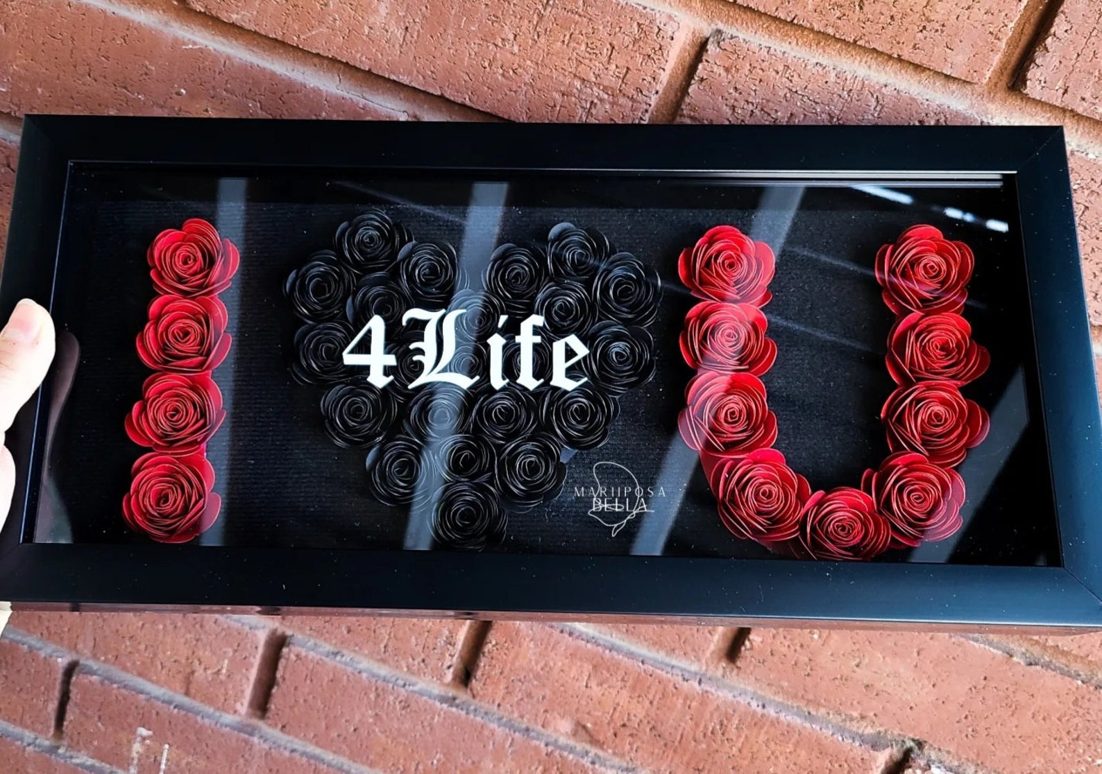 I Love You Flower Box Heart Shadowbox Cute Gift for Etsy