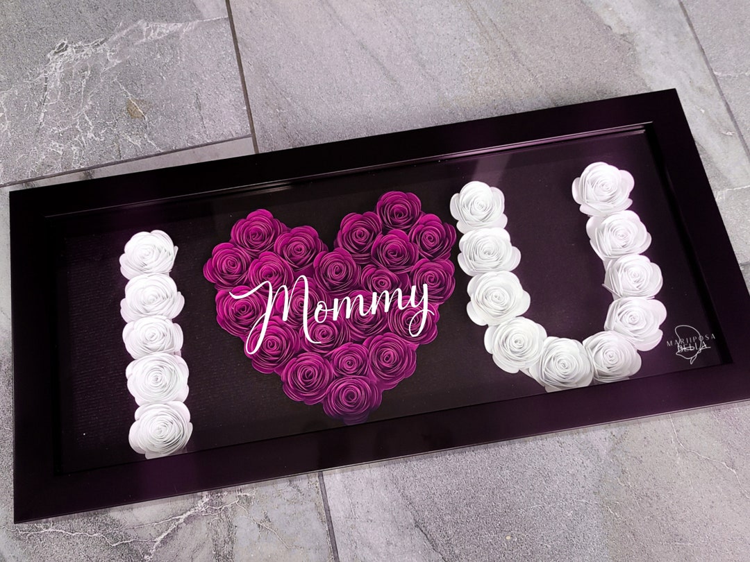 I Love You Mom Flowerbox Gift for Mom, Mothers Day Gift, Gift Ideas for