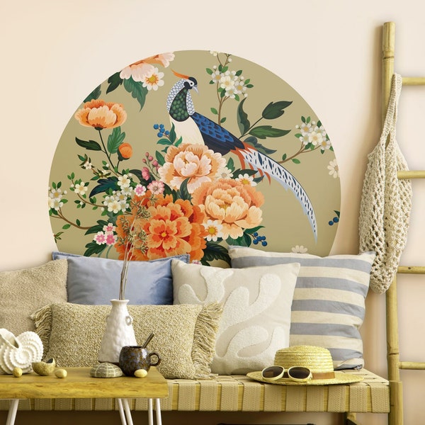 COVPAW® Graz Design Sticker Mural XXL Motif Lotus Chinois Style