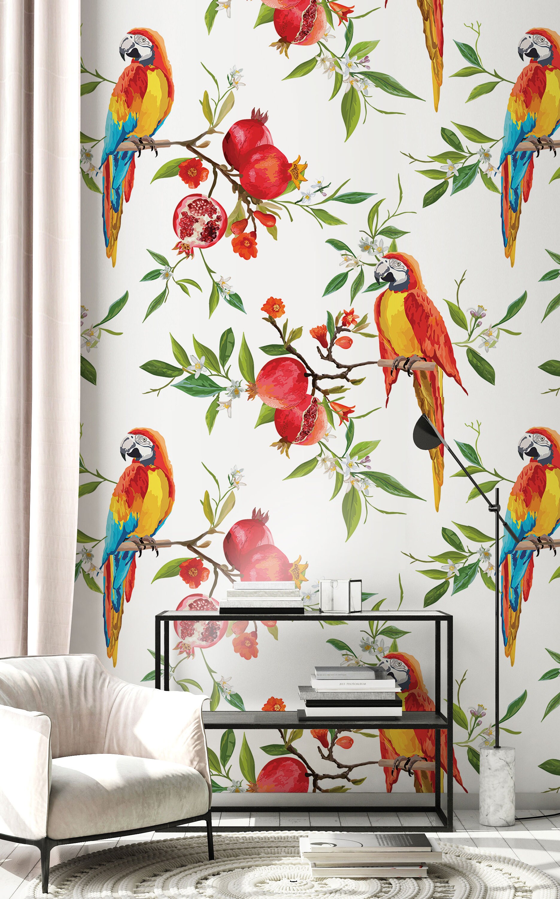 Parrot Wallpaper - Etsy Parrot Wallpaper - Etsy