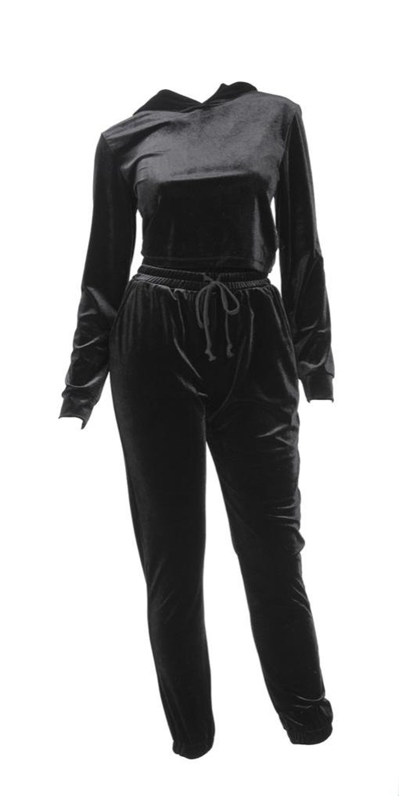 2 Piece Velour Hoodie /& Joggers Set