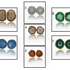 Beautiful Solar Quartz Stud Earring, Gold Plated Stud Earrings, Multi Solar Quartz Earring, Blue Solar Quartz Stud Earrings For Women 557