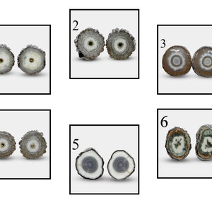 Unique Solar Quartz Stud Earring, Black Gold Plated Stud Earrings, White Solar Quartz Earring, Solar Quartz Stud Earrings For Girls Beauty