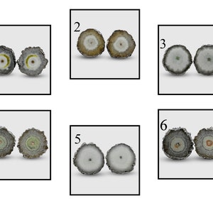 Unique Solar Quartz Stud Earring, Black Gold Plated Stud Earrings, White Solar Quartz Earring, Solar Quartz Stud Earrings For Girls Beauty