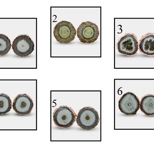 Fashionable Solar Quartz Stud Earring, Rose Gold Plated Stud Earrings, White Solar Quartz Earring, Solar Quartz Stud Earrings For Women Gift