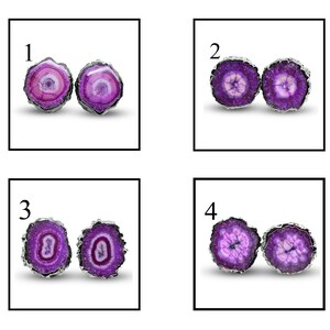 Amazing Solar Quartz Stud Earring, Black Gold Plated Stud Earrings, Pink Solar Quartz Earring, Solar Quartz Stud Earrings For Girls &  Women