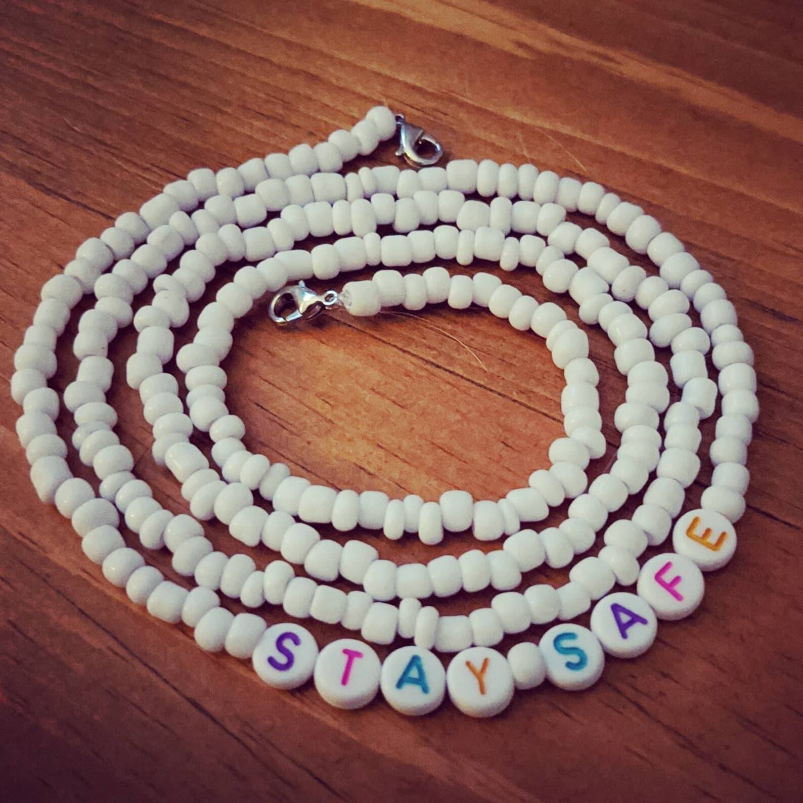 Beaded Lanyards Lanyard for face masks kids lanyard Etsy