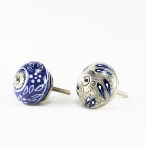 Verschiedene Keramik Türknäufe: Schrank Schrank Kommode Schublade Dekorative - 2 Stk Bild 2