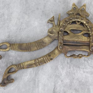 Handcrafted Brass Betel Nut Slicer, Intricate Indian Design, Vintage Kitchenalia, Ethnic Decor, Rare Collectible, India Gift