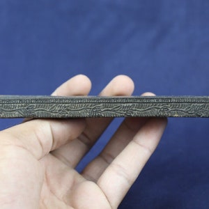 Rare Vintage Indian Textile Block - Detailed Hand-Carved Wooden Printing Stamp