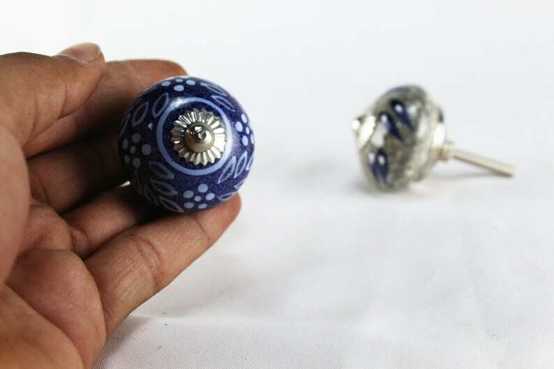 Verschiedene Keramik Türknäufe: Schrank Schrank Kommode Schublade Dekorative - 2 Stk Bild 5