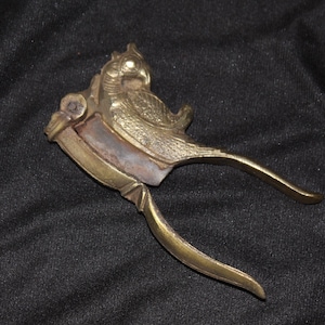 Antique Brass Bird Betel Nut Cracker, Collectible Indian Paan Supari Cutter, Traditional South Asian Kitchen Tool, Folk Art Decor