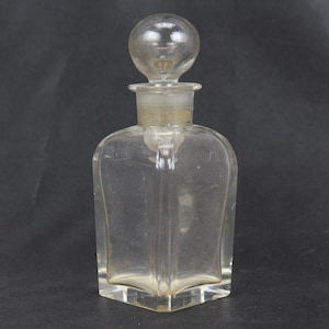 Antique Glass Perfume Bottle with Balloon Stopper