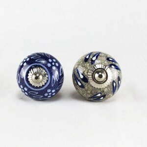 Verschiedene Keramik Türknäufe: Schrank Schrank Kommode Schublade Dekorative - 2 Stk Bild 3