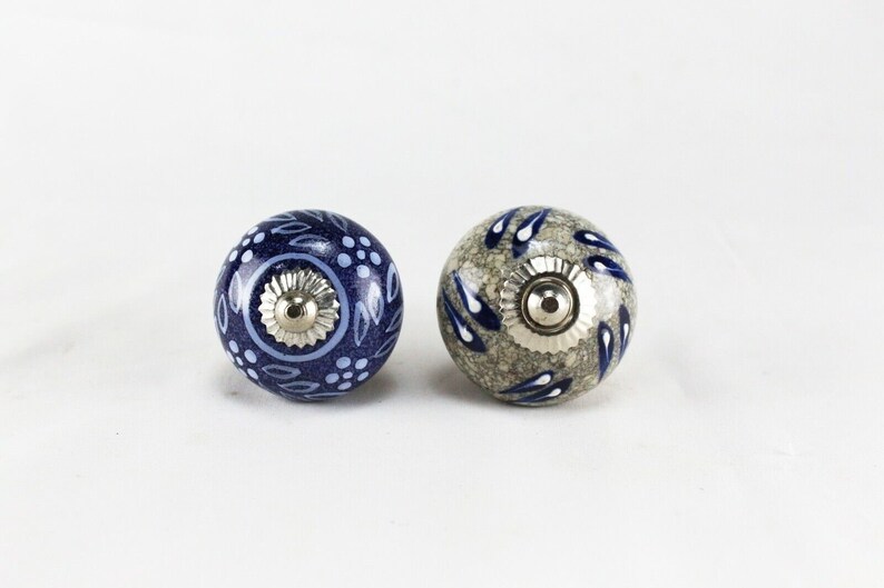 Verschiedene Keramik Türknäufe: Schrank Schrank Kommode Schublade Dekorative - 2 Stk Bild 3