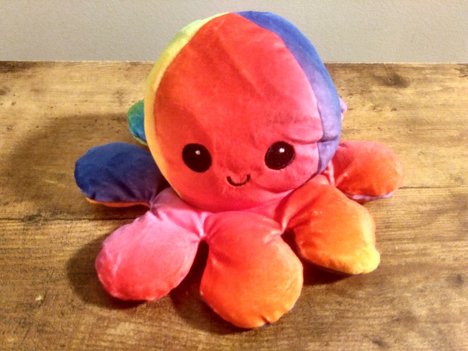 Reversible Mood Octopus Plushie / Reversible Plush Toy / | Etsy