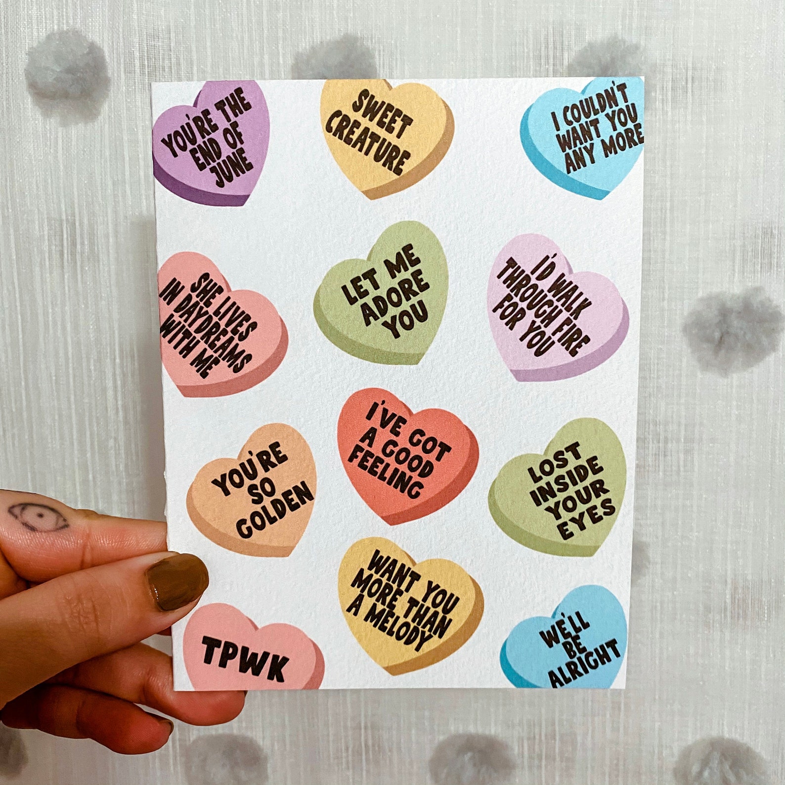 Harry Styles Valentines Day Greeting Card / Lyrics and Quotes | Etsy