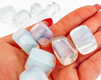 Opalite Crystal Tumbled Stone | Third Eye Chakra, Clear Thinking, New Beginnings