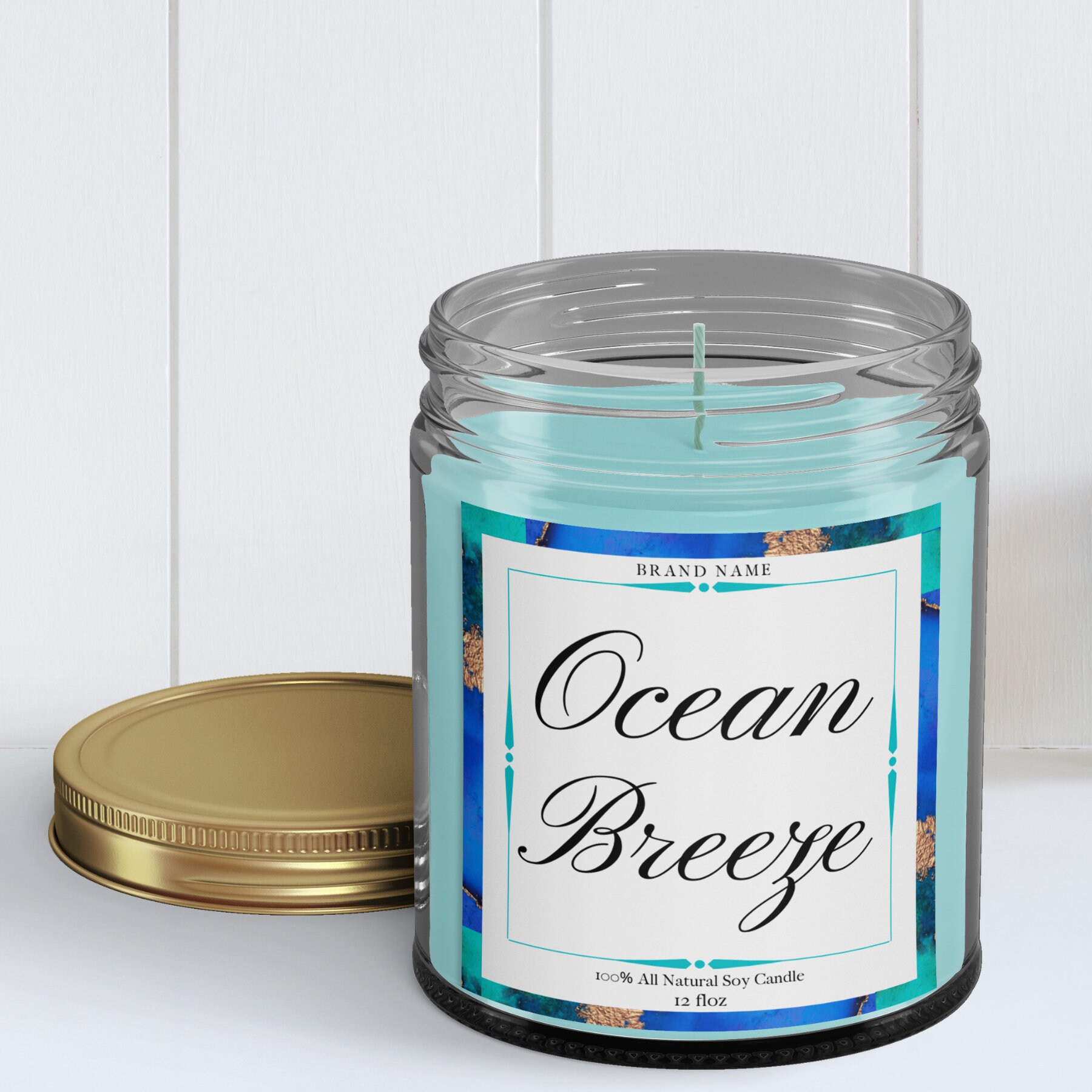 diy editable template canva candle label product label jar etsy