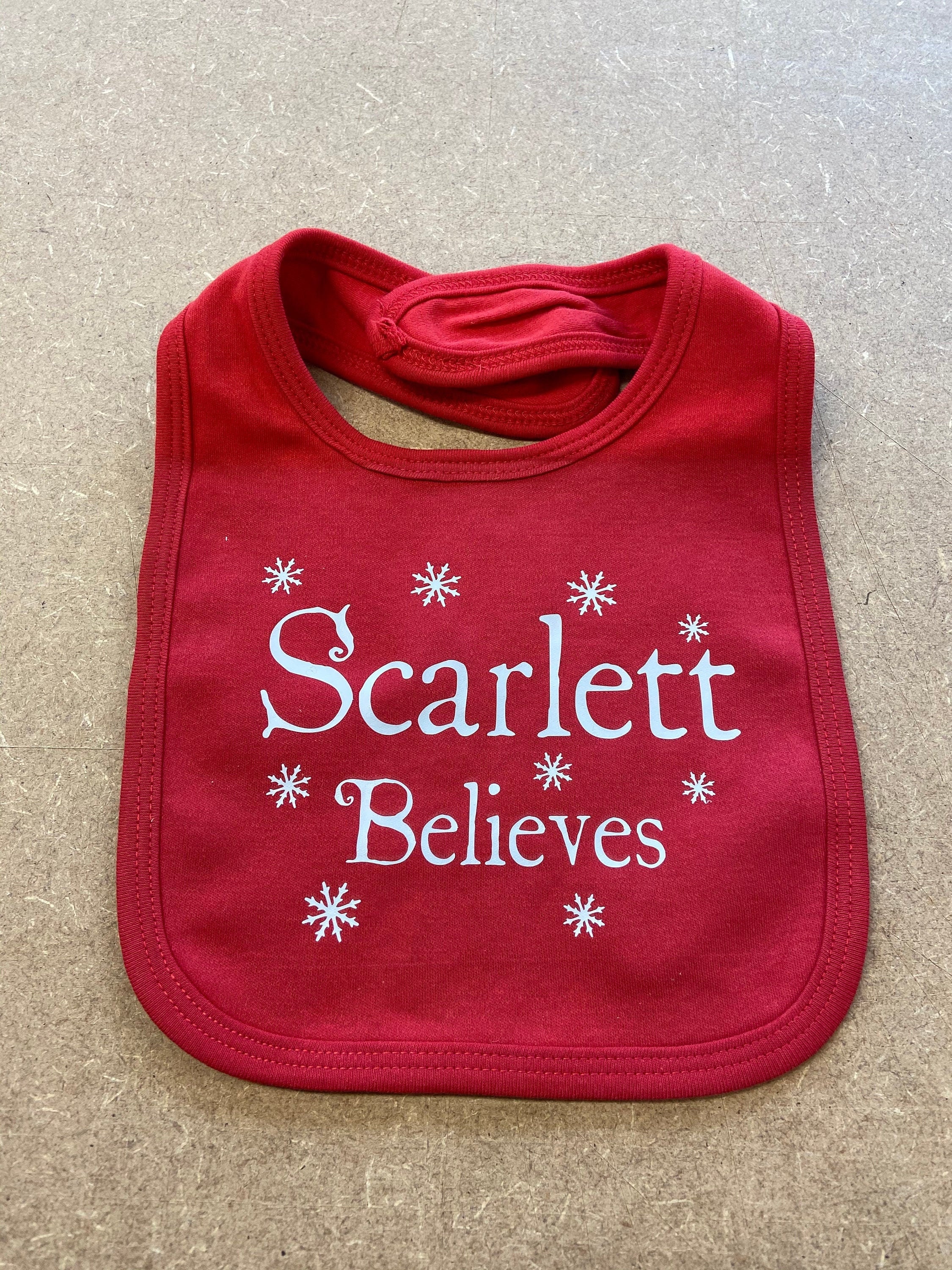 Personalised Christmas baby bib Etsy