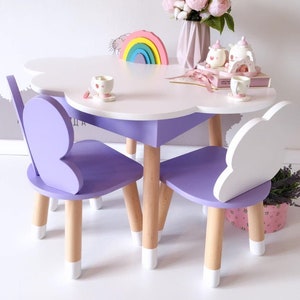 Kids furniture, Kids table, Children play table, kids activity table, Toddler table and chairs set, montessori table, kids room decor