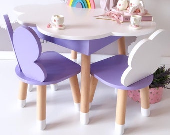 Kids furniture, Kids table, Children play table, kids activity table, Toddler table and chairs set, montessori table, kids room decor