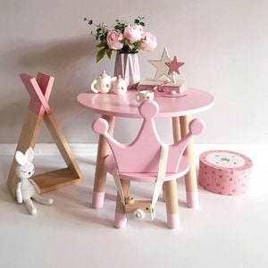 girls table, girls room, kids furniture, childrens table, kids table and chairs, Toddler furniture, kids activity table, kids room decor