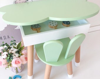 Kids table, Children table and chairs, kids chair, kids activity table, table and chair set,  montessori table, kids furniture,