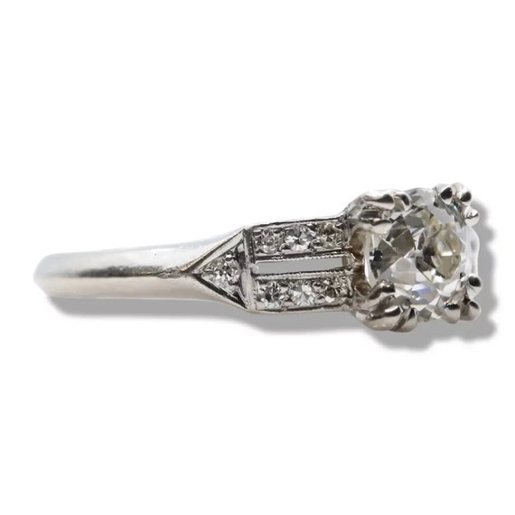 Sale! American Art Deco 0.80ct European Cut Diamo… - image 3