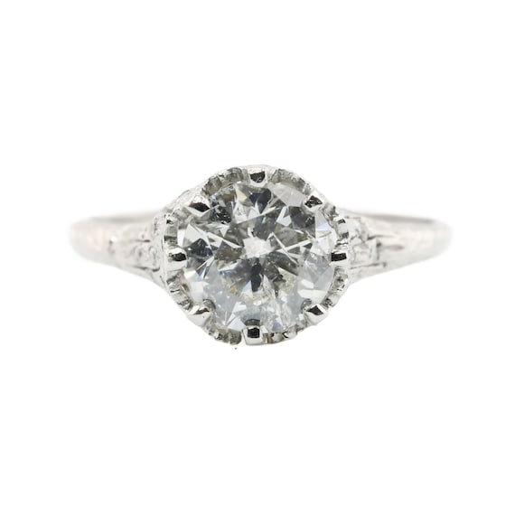 Sale! Art Deco 1.55ct European Cut Diamond Engage… - image 1