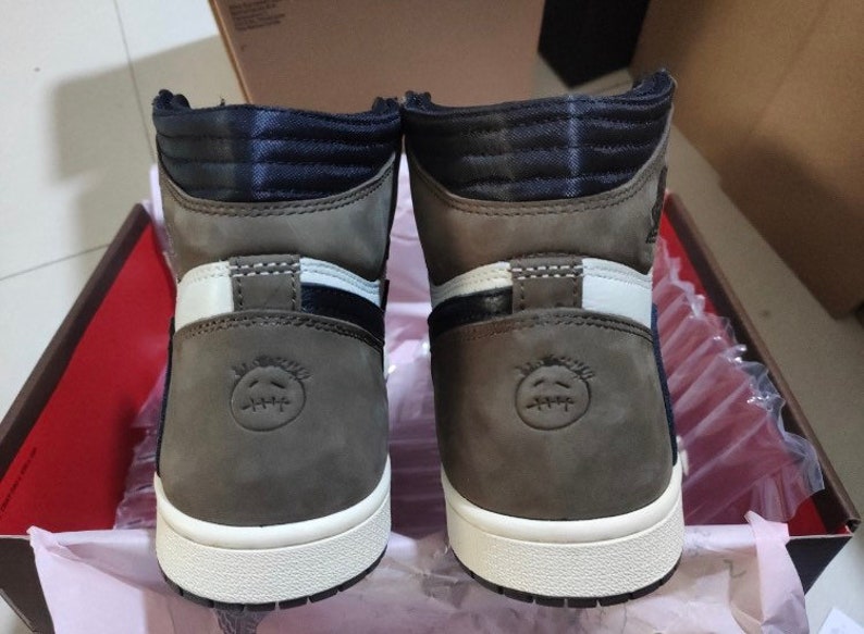 UA Travis Scott Brown Air Jordan 1 REPLICA | Etsy
