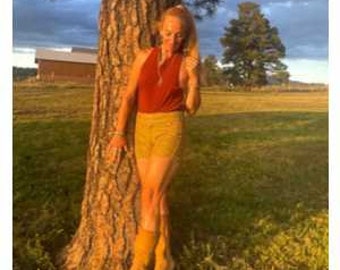 Jenny Shorts in Santa Fe Sand Leinen