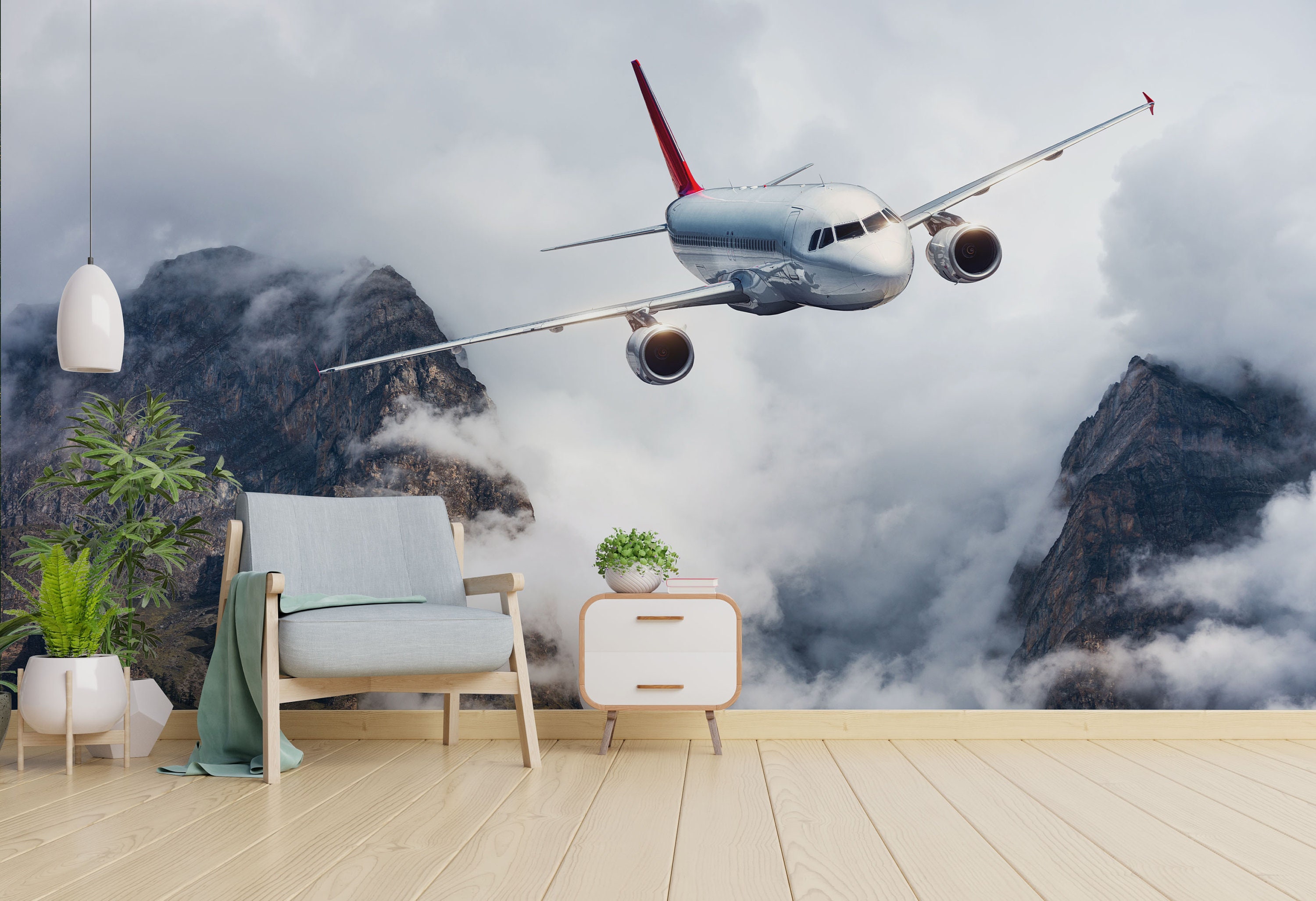 Airplane Wallpaper - Etsy Airplane Wallpaper - Etsy