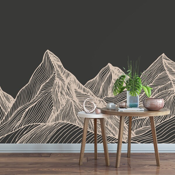Mountain Wall Decal Etsy